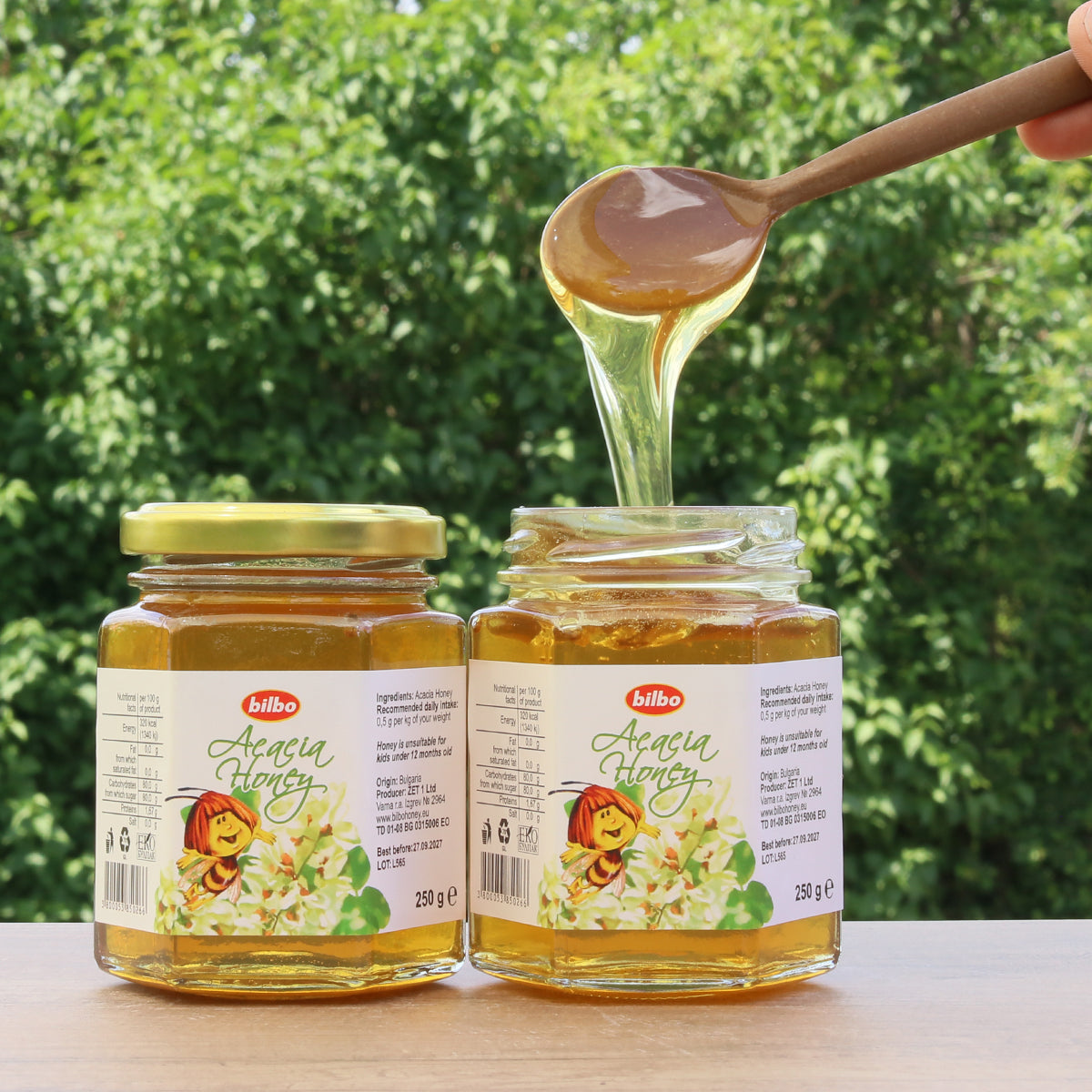 Miere crudă de acacia Bilbo • 250 g