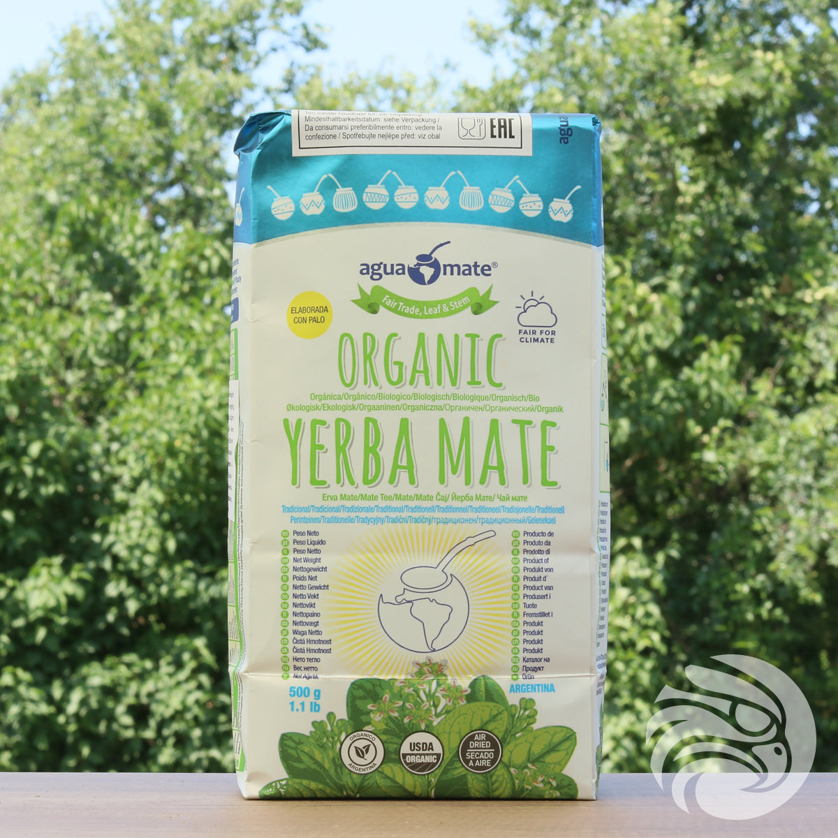 Aguamate Βιολογική yerba mate • Επεξεργασμένη με κλαδάκια • 500 g