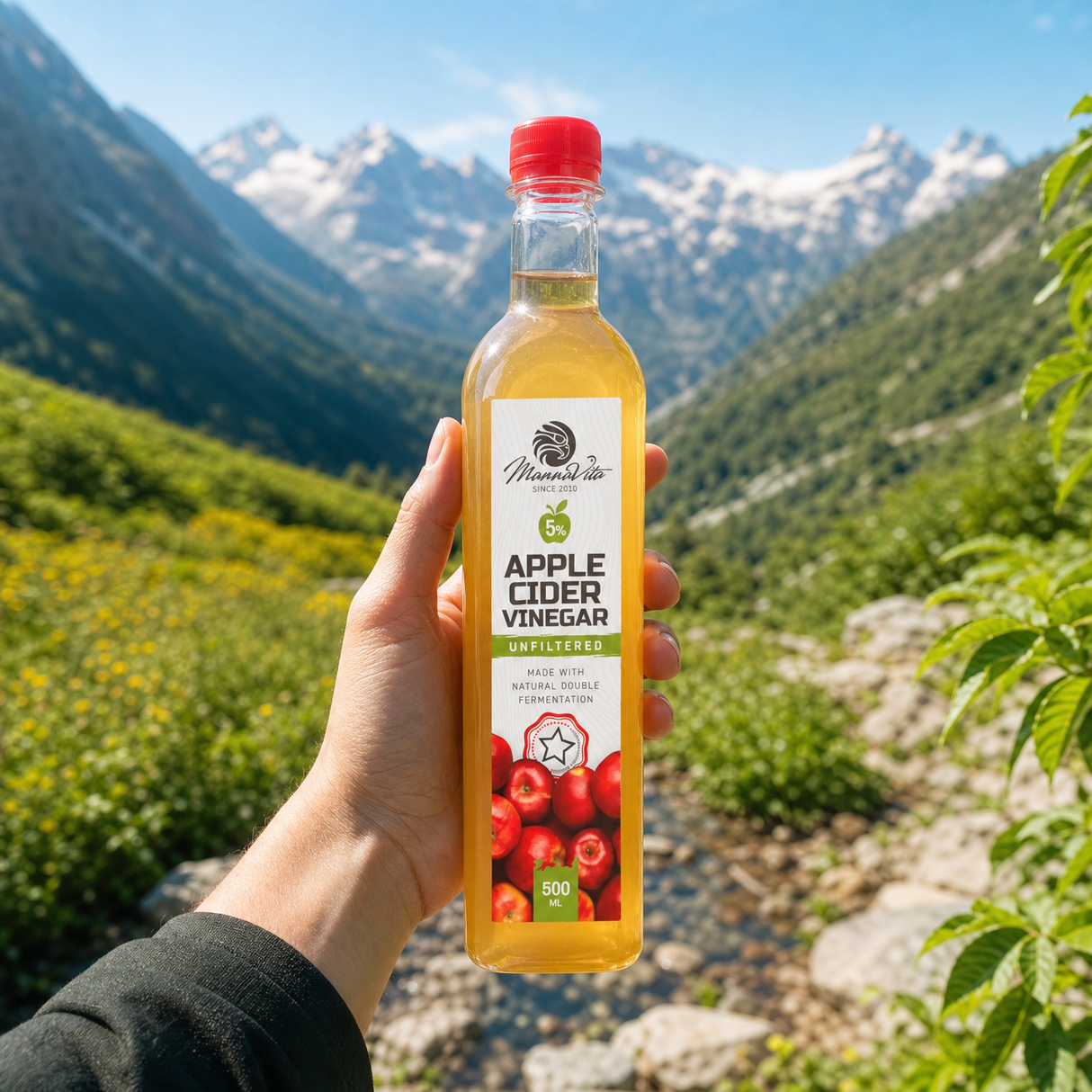 Mannavita szüretlen Almaecet dupla erjesztéssel • 500 ml