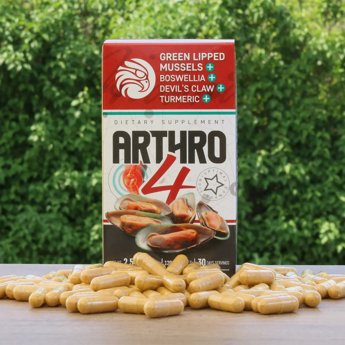 ARTHRO4 • Joint + cartilage complex • with Green-lipped mussel • 120 capsules - Mannavita