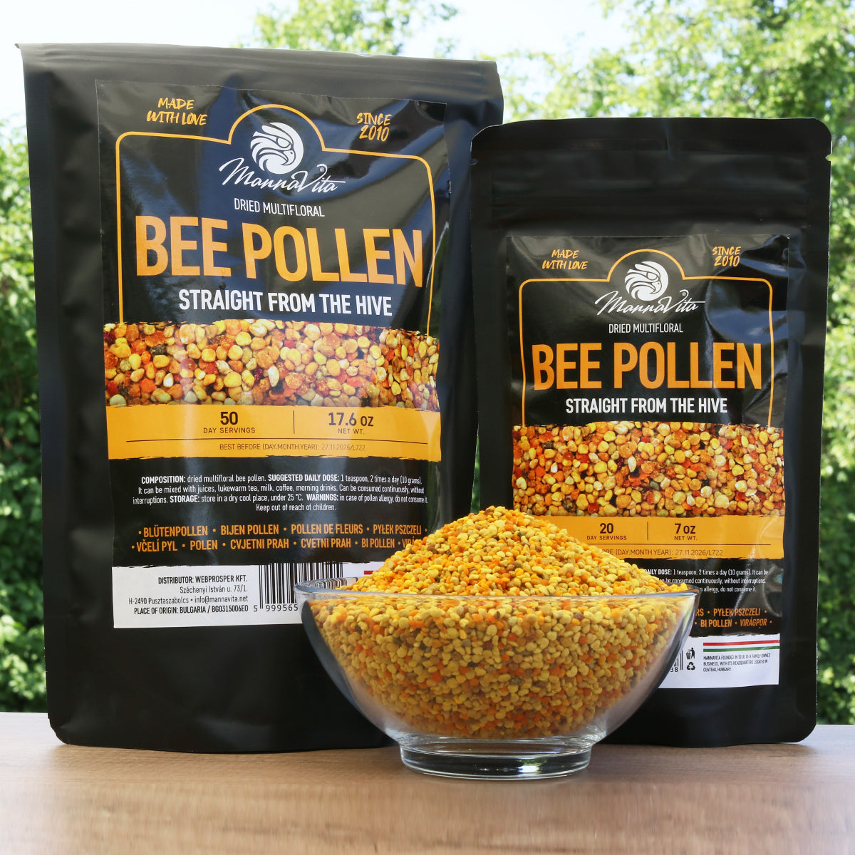 Mannavita dried Multifloral Bee pollen • 500 g