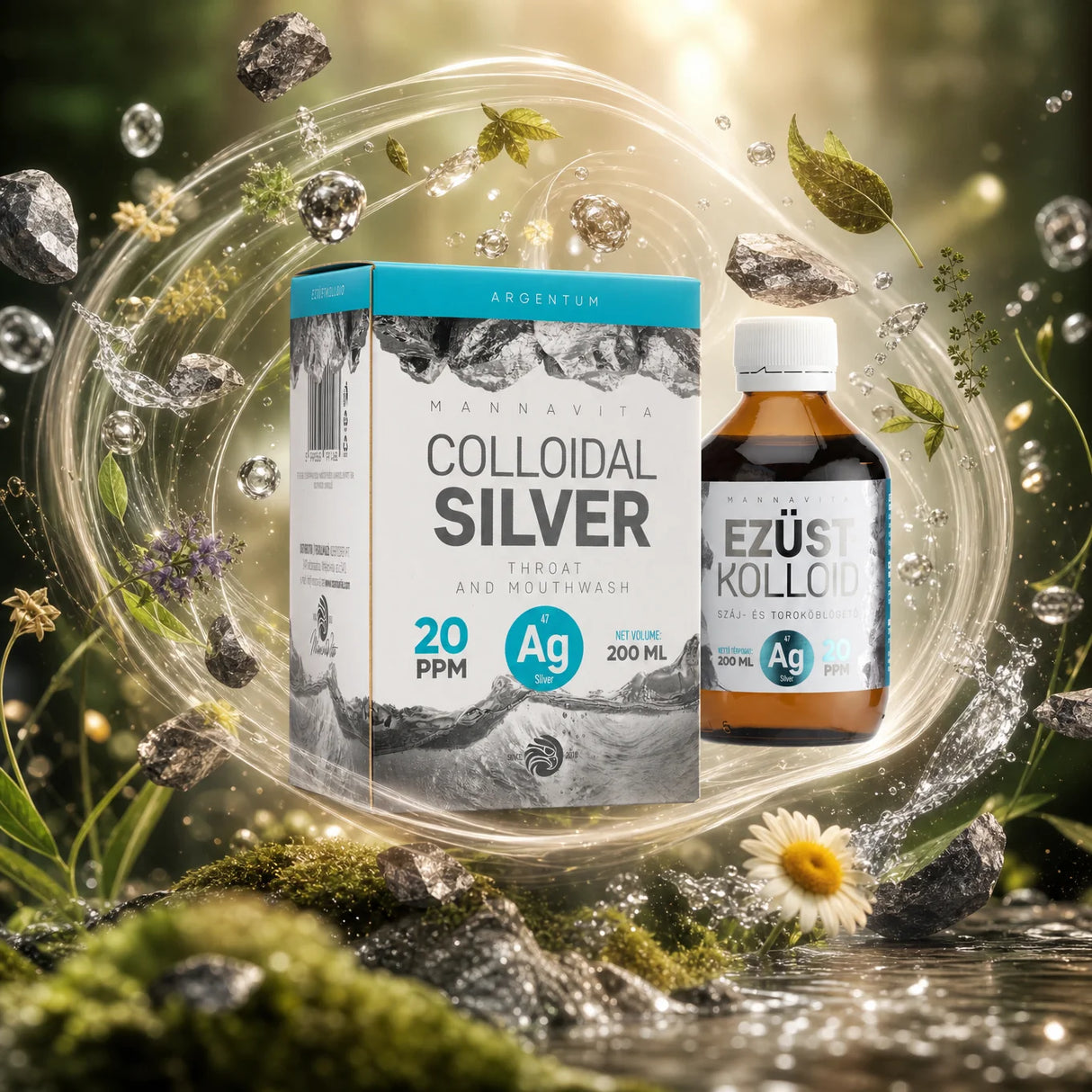 Mannavita Colloidal Silver 20 PPM • 200 ml