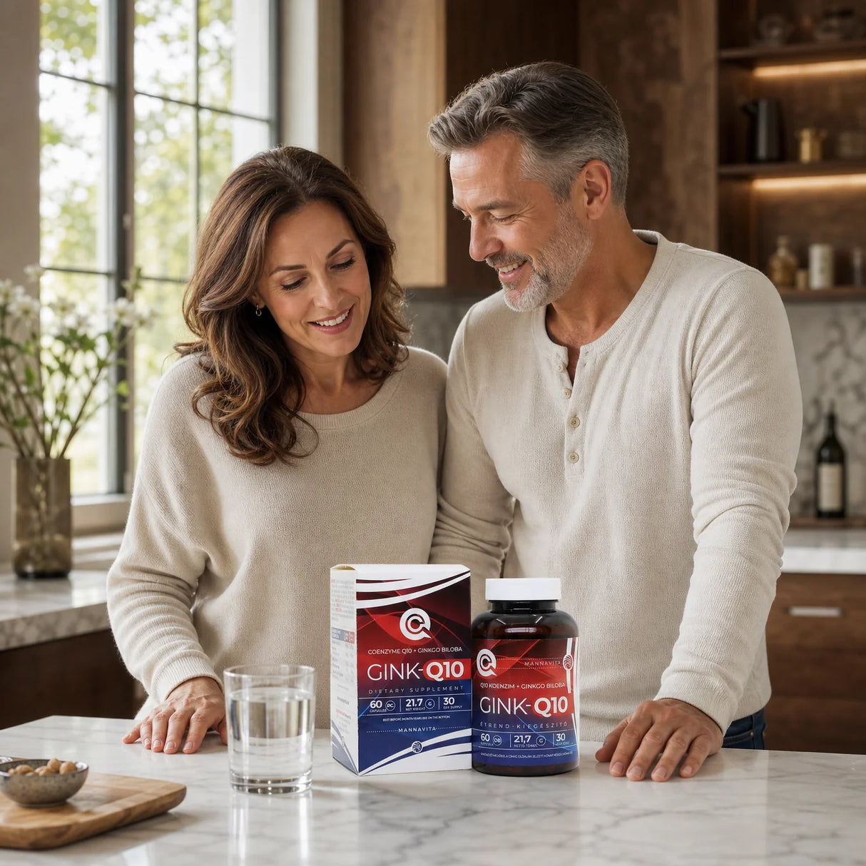GINK-Q10 • Q10 Coenzyme + Ginkgo Biloba complex • 60 capsules