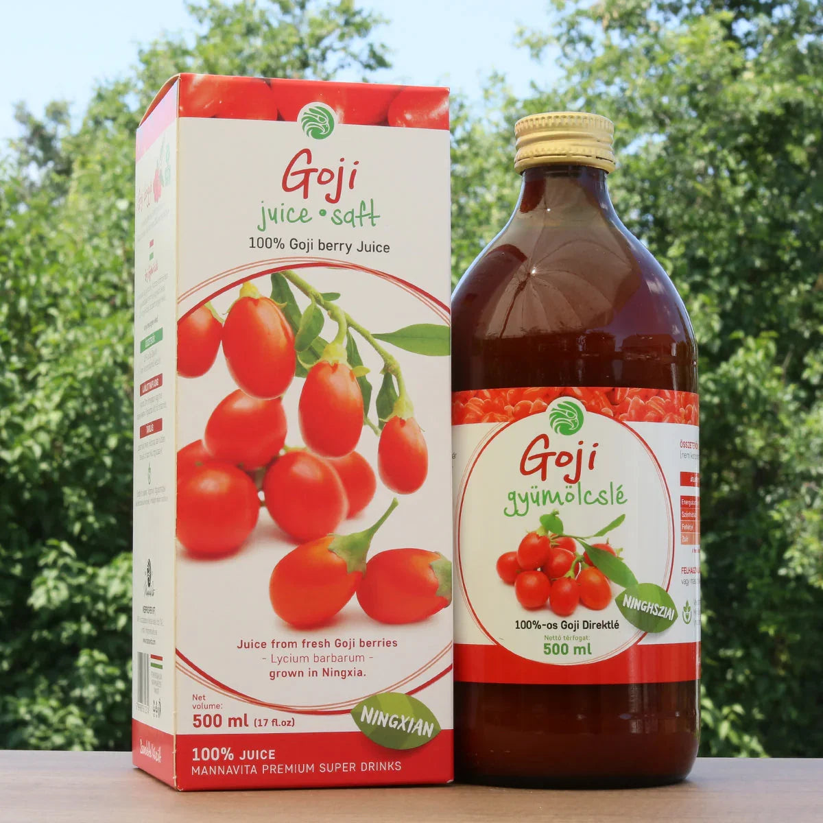 Mannavita Goji berry 100% pure pressed juice • 500 ml - Mannavita