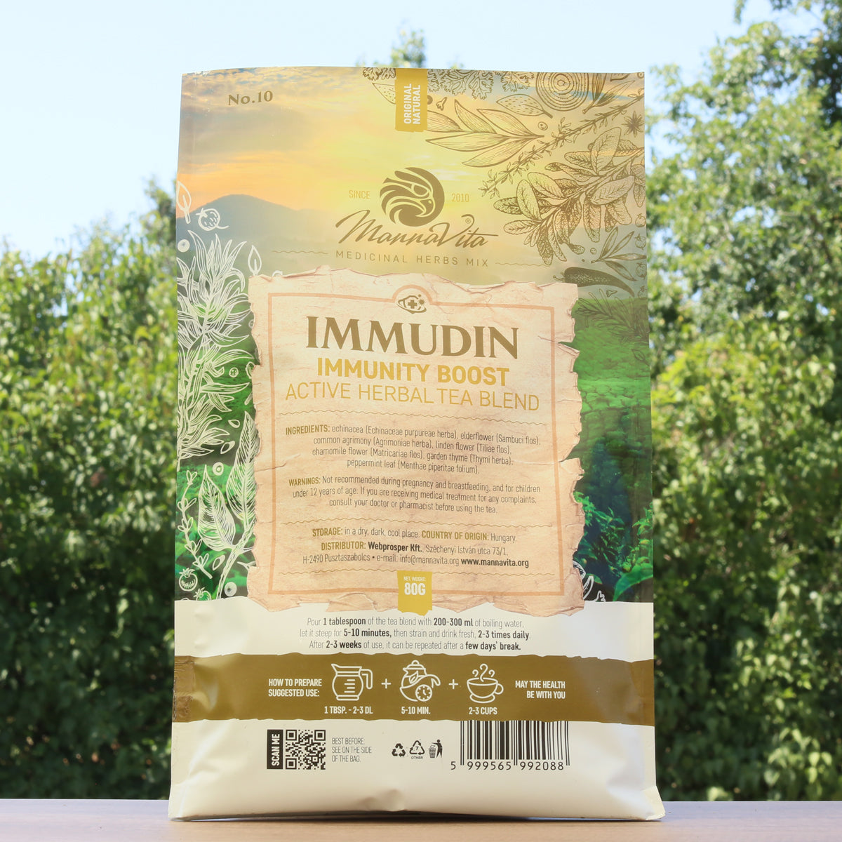 IMMUDIN خليط شاي أعشاب فعّال معزّز للمناعة • 80g