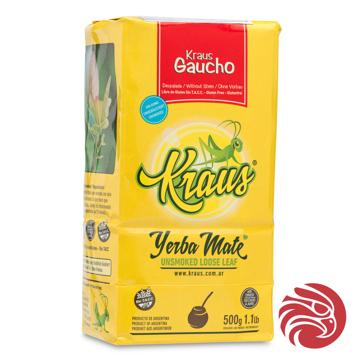 Kraus yerba mate • Gaucho, sin palo – bez patyczków • 500 g