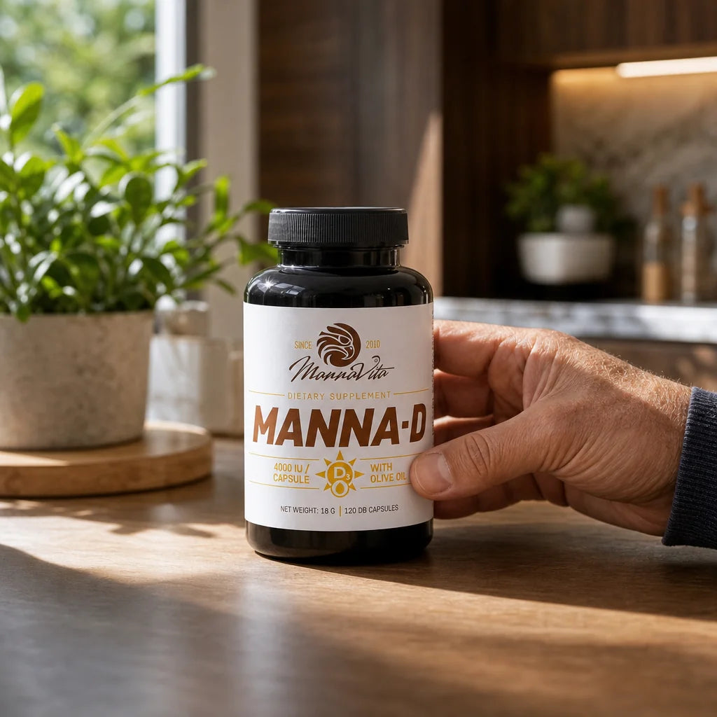 MANNA-D D3 Vitamin in olive oil 4000 IU • 120 capsules