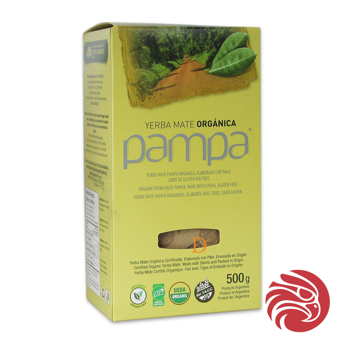Βιολογικό τσάι yerba mate Pampa • Elaborada con palo • 500 g
