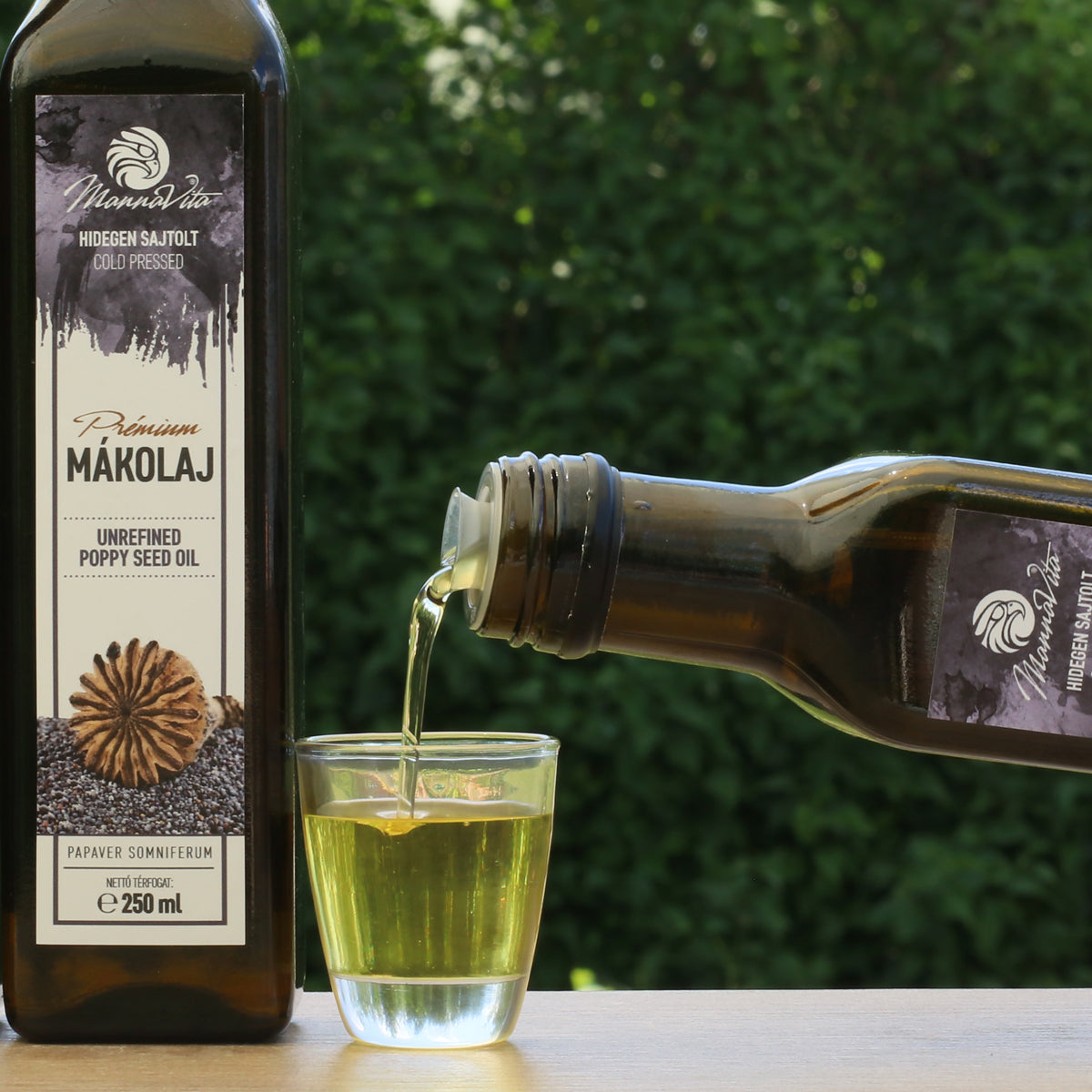 Ulei de semințe de mac presat la rece maghiar Mannavita • 250 ml