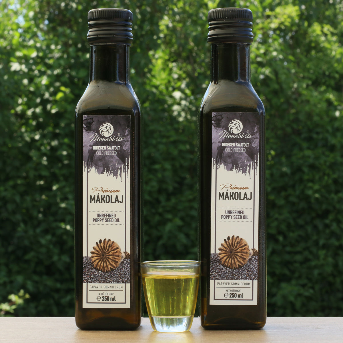 Ulei de semințe de mac presat la rece maghiar Mannavita • 250 ml