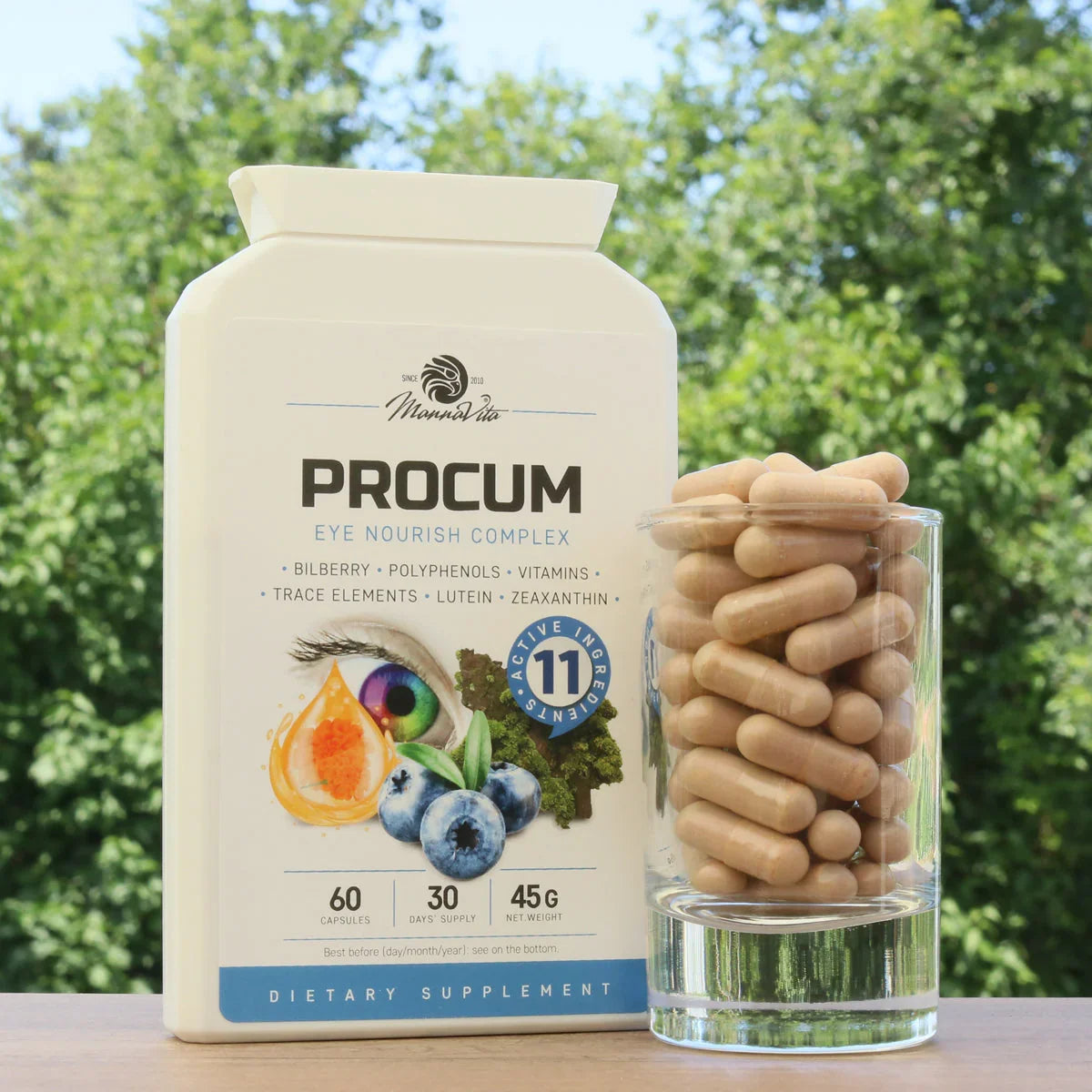 PrOcum Eye strengthening complex • 60 capsules - Mannavita