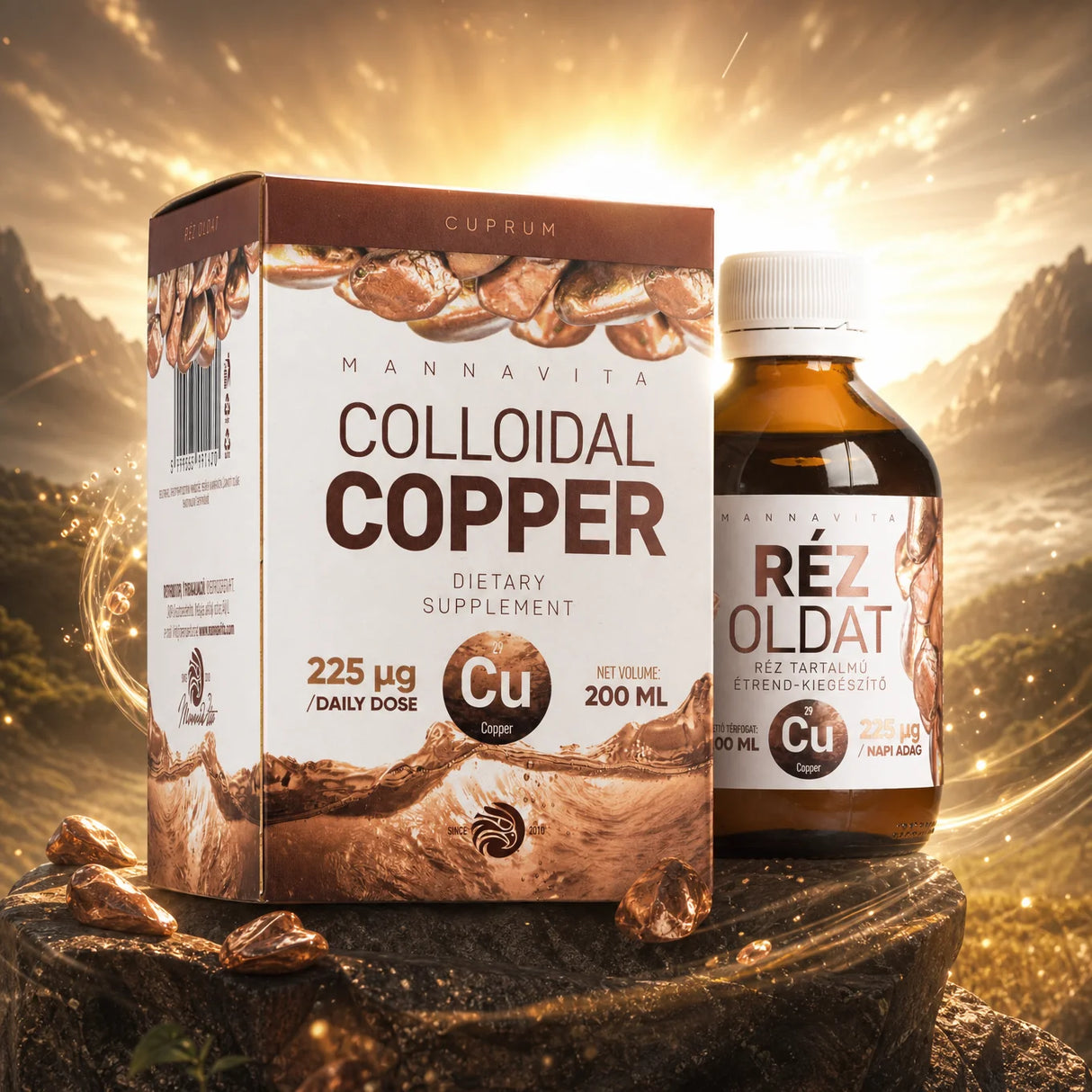 Mannavita Cobre Coloidal 225µg / dosis diaria • 200ml