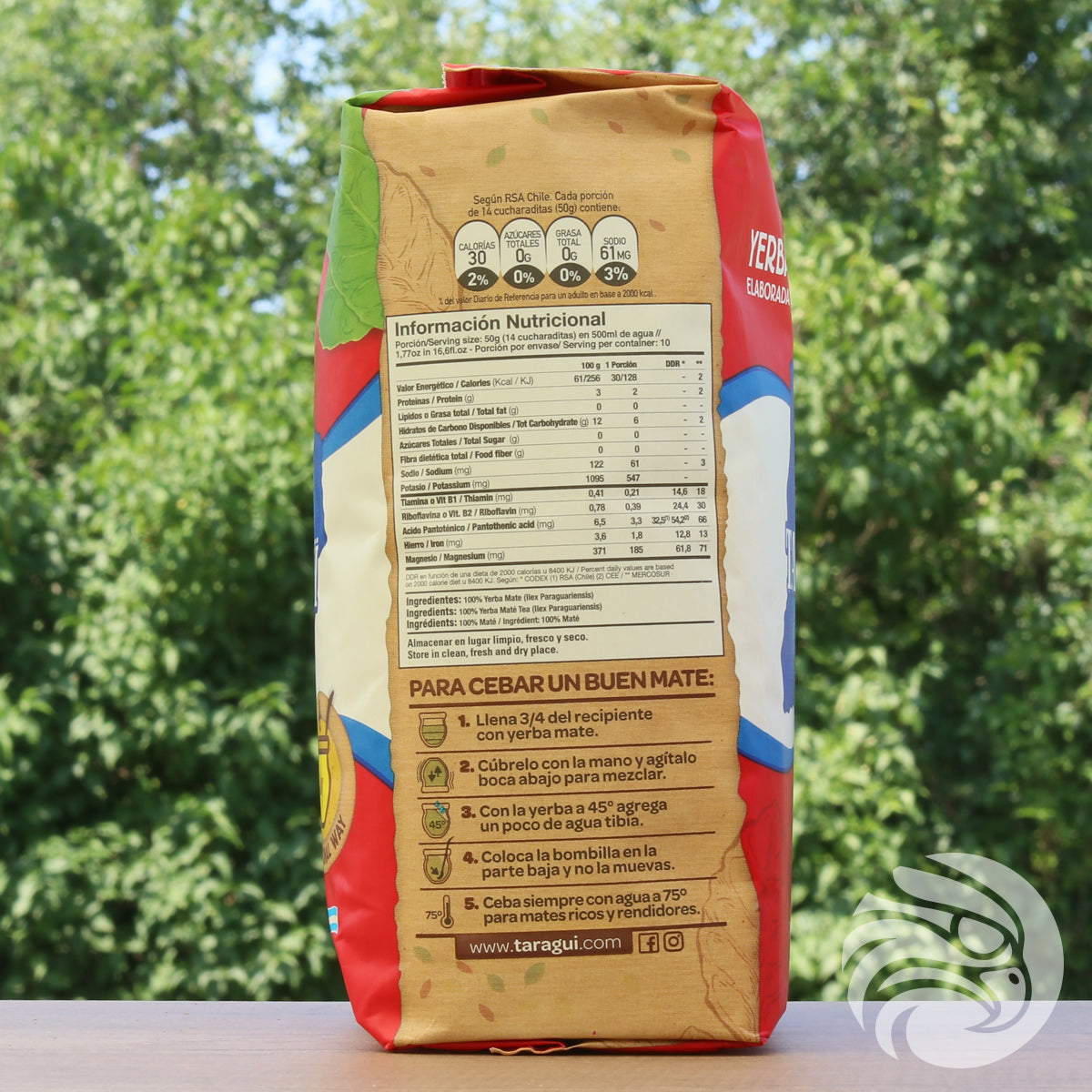 Yerba mate Taragüi • Elaborowana z patykiem • 500 g