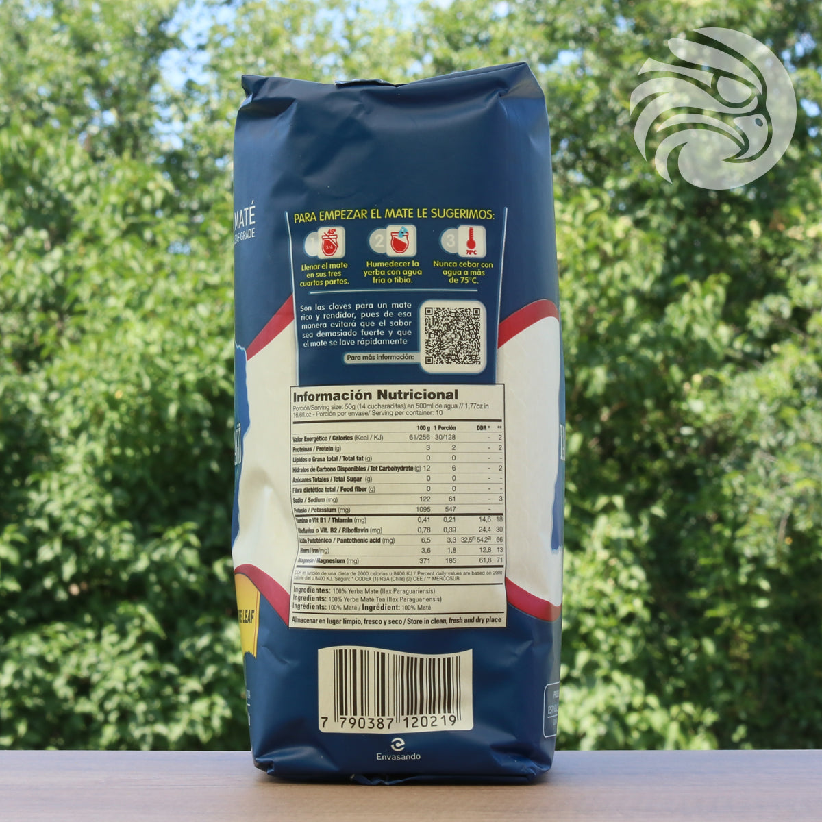 Herbata yerba mate Taragüi • Czyste liście – Sin palo • 500 g