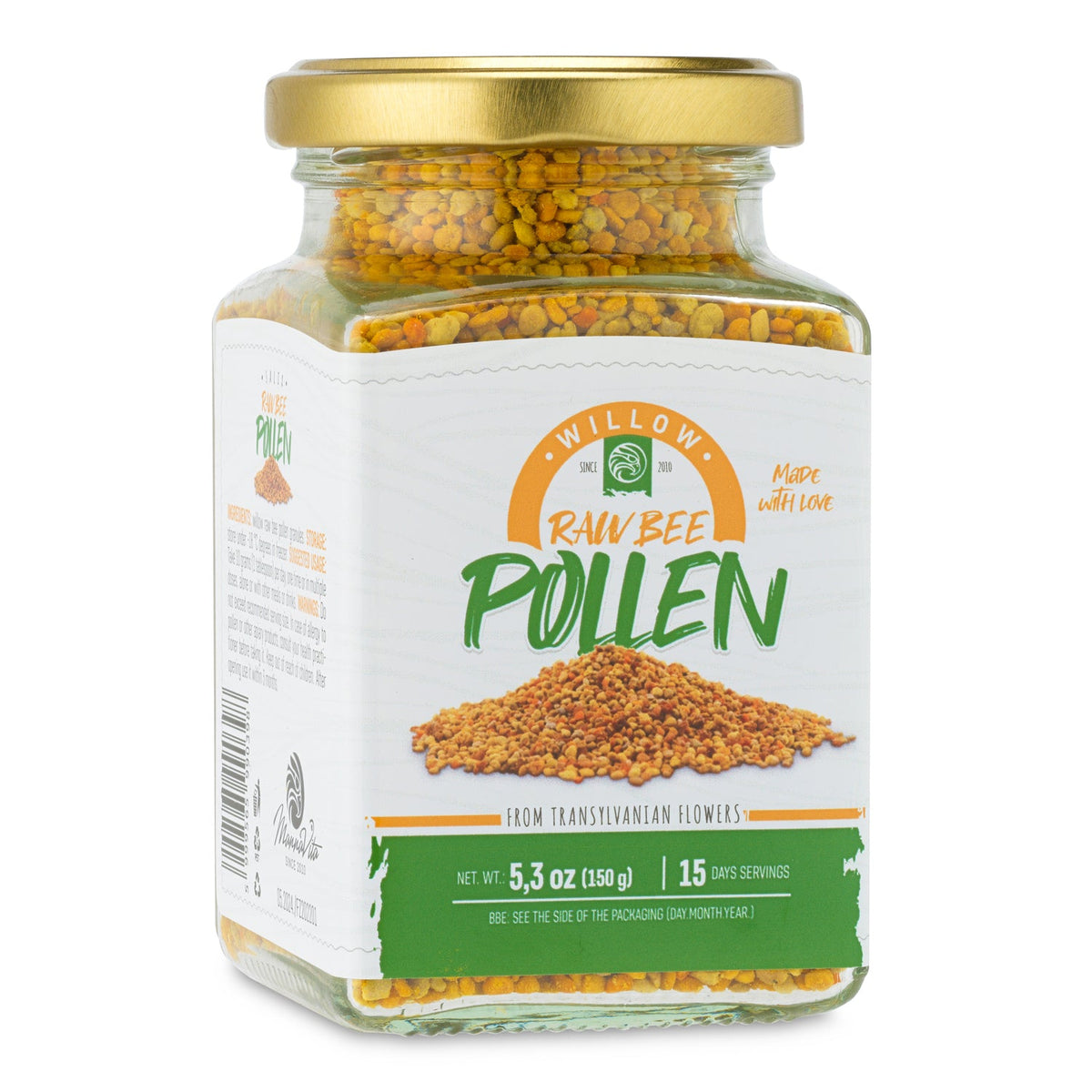 Mannavita • Pollen d'abeille cru de Saule • 150g