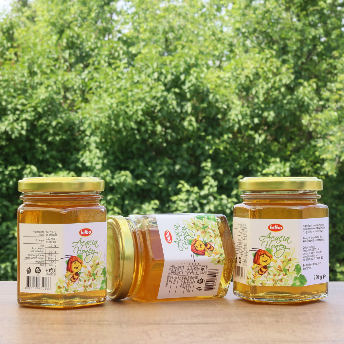Miere crudă de acacia Bilbo • 250 g