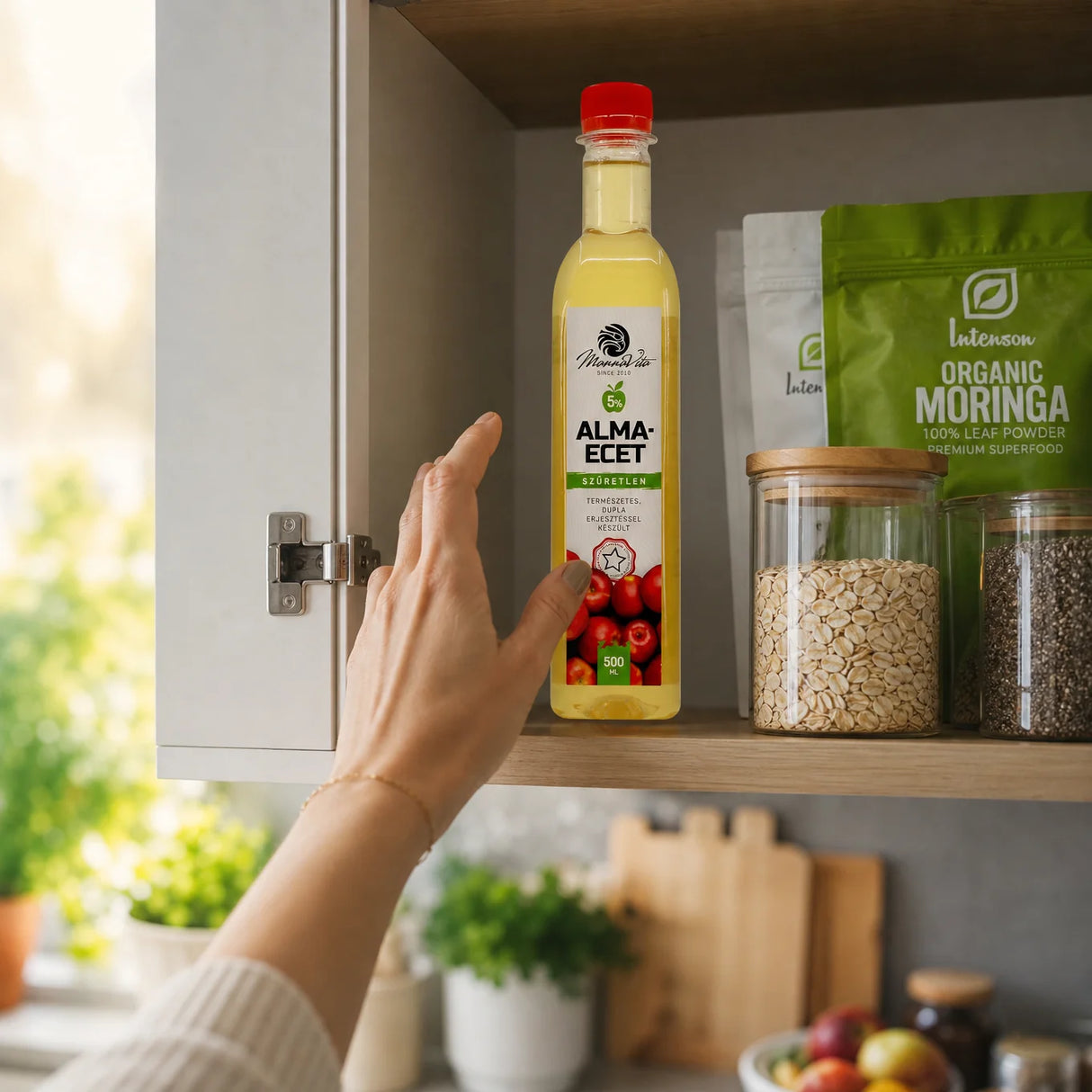 Mannavita nefiltrirani Jabučni Ocat s dvostrukom fermentacijom • 500 ml