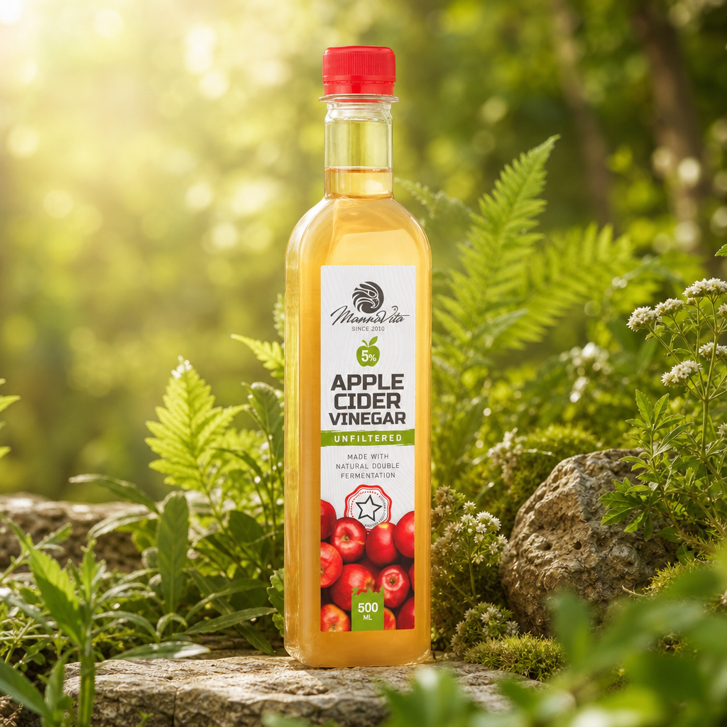 Mannavita szüretlen Almaecet dupla erjesztéssel • 500 ml