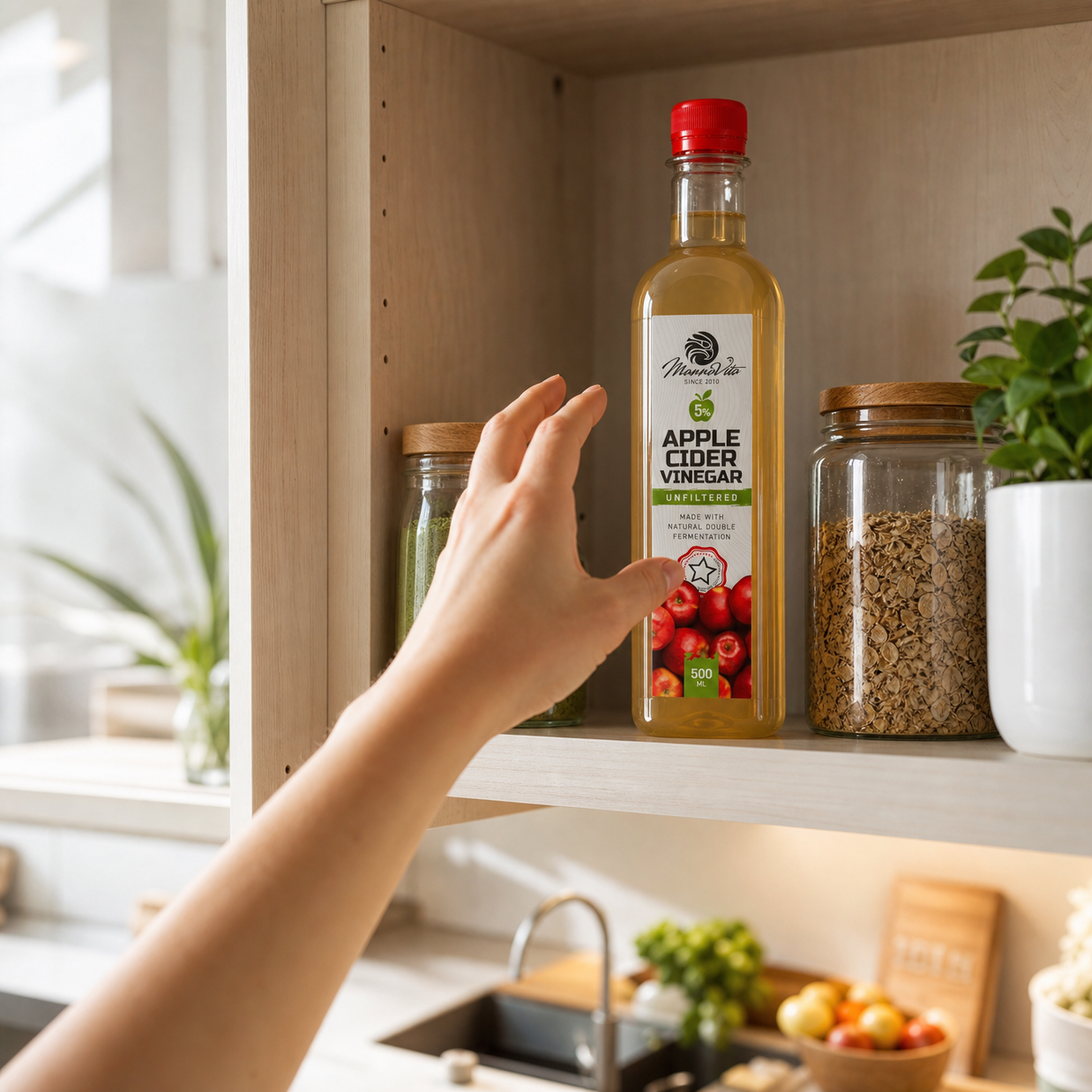 Mannavita szüretlen Almaecet dupla erjesztéssel • 500 ml
