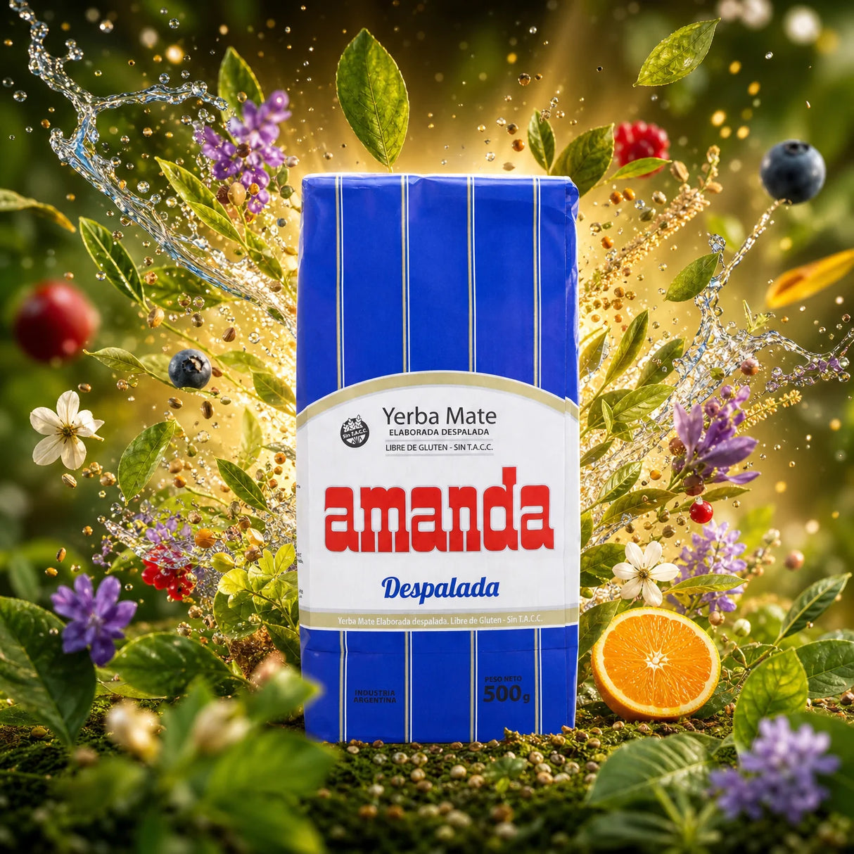 Herbata yerba mate Amanda • Bez patyczków – sin palo • 500 g