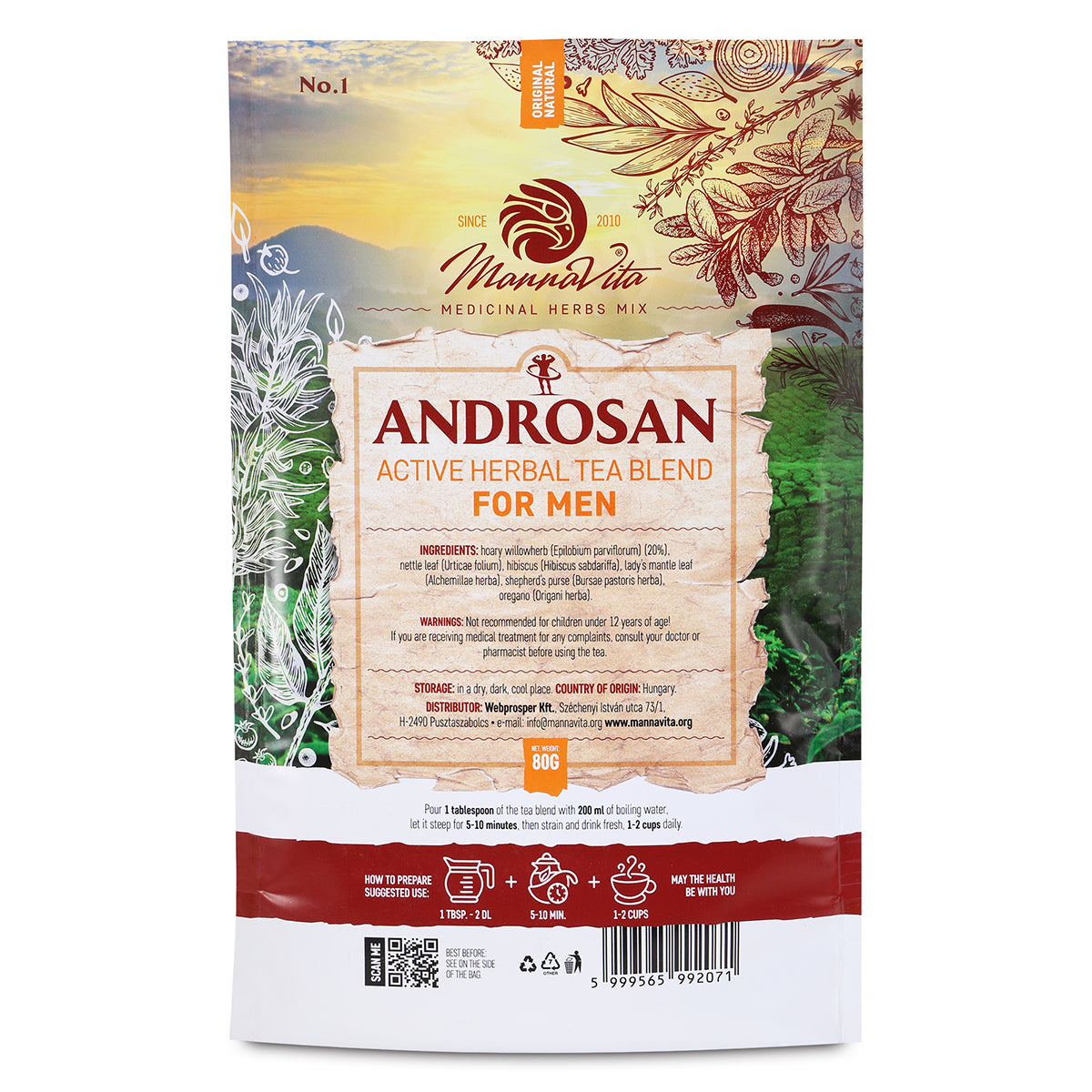 ANDROSAN active herbal tea blend for Men • 80g