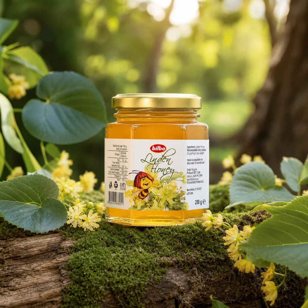 Bilbo raw sirovi bijeli med • 230 g