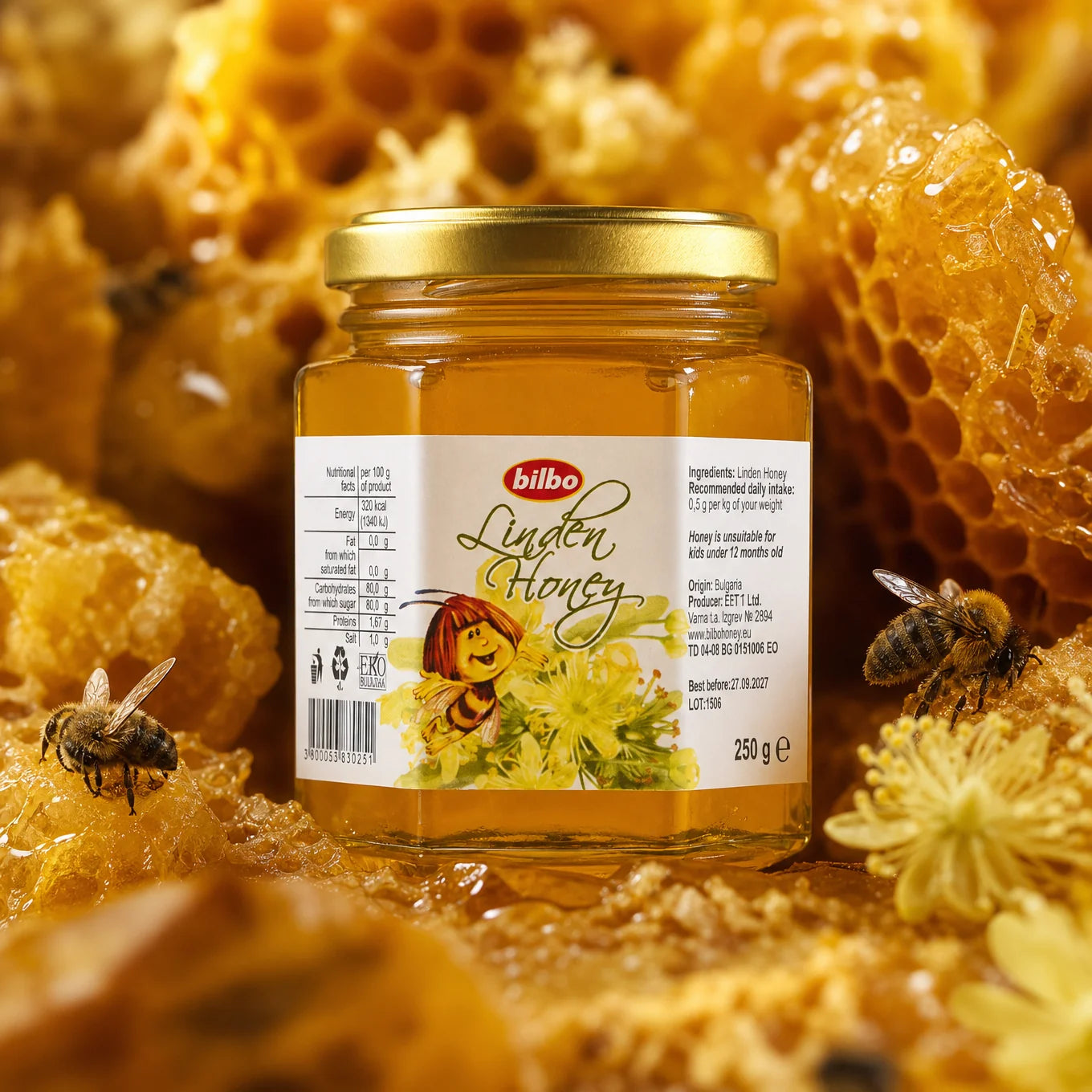 Bilbo sirovi kakao med • 250 g