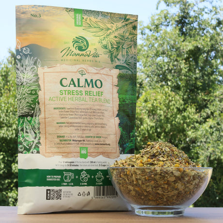 CALMO Stress-relief active herbal tea blend • 80g