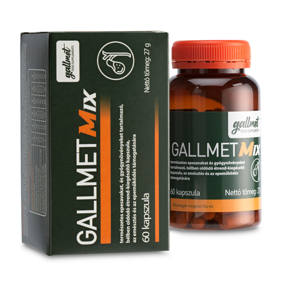 Gallmet Mix galdesyre- og urtekapsler • 60 stk.