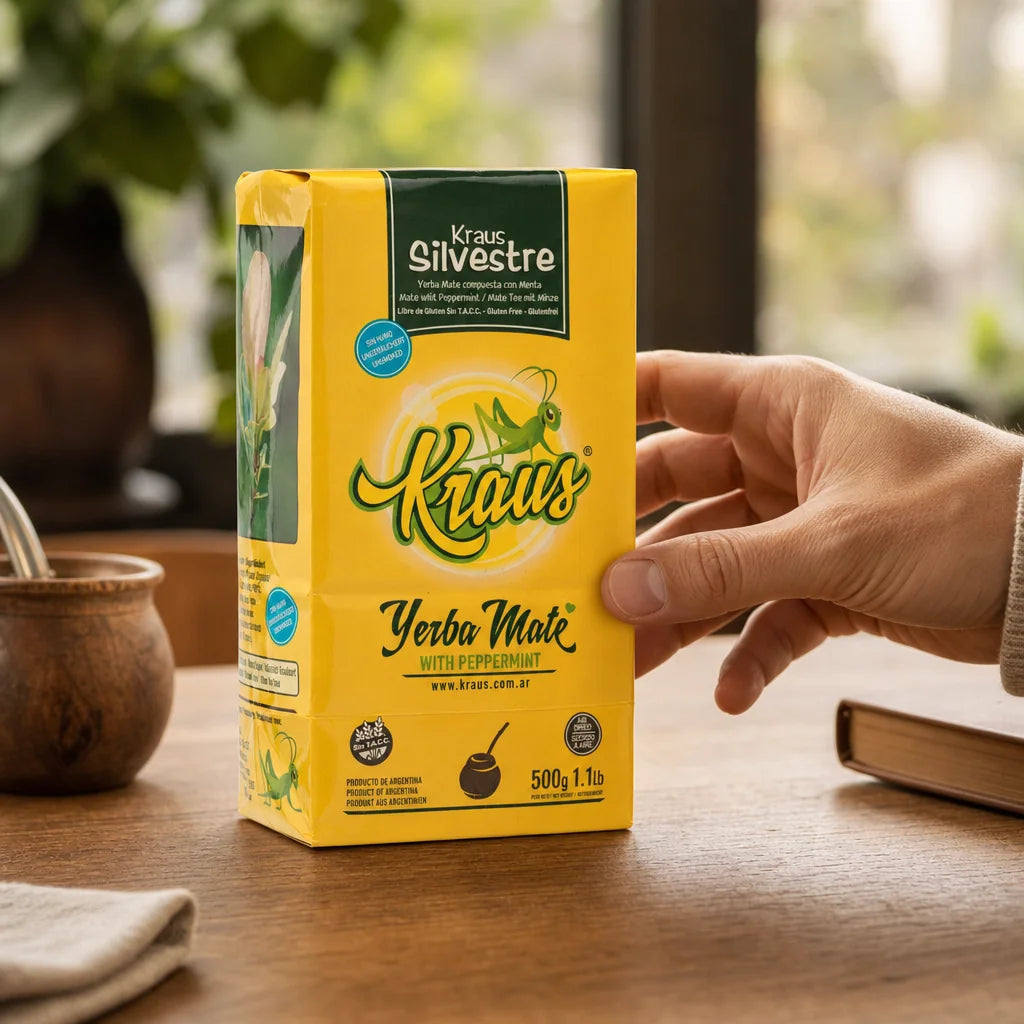 Herbata yerba mate Kraus • Elaborada, con palo • 500 g