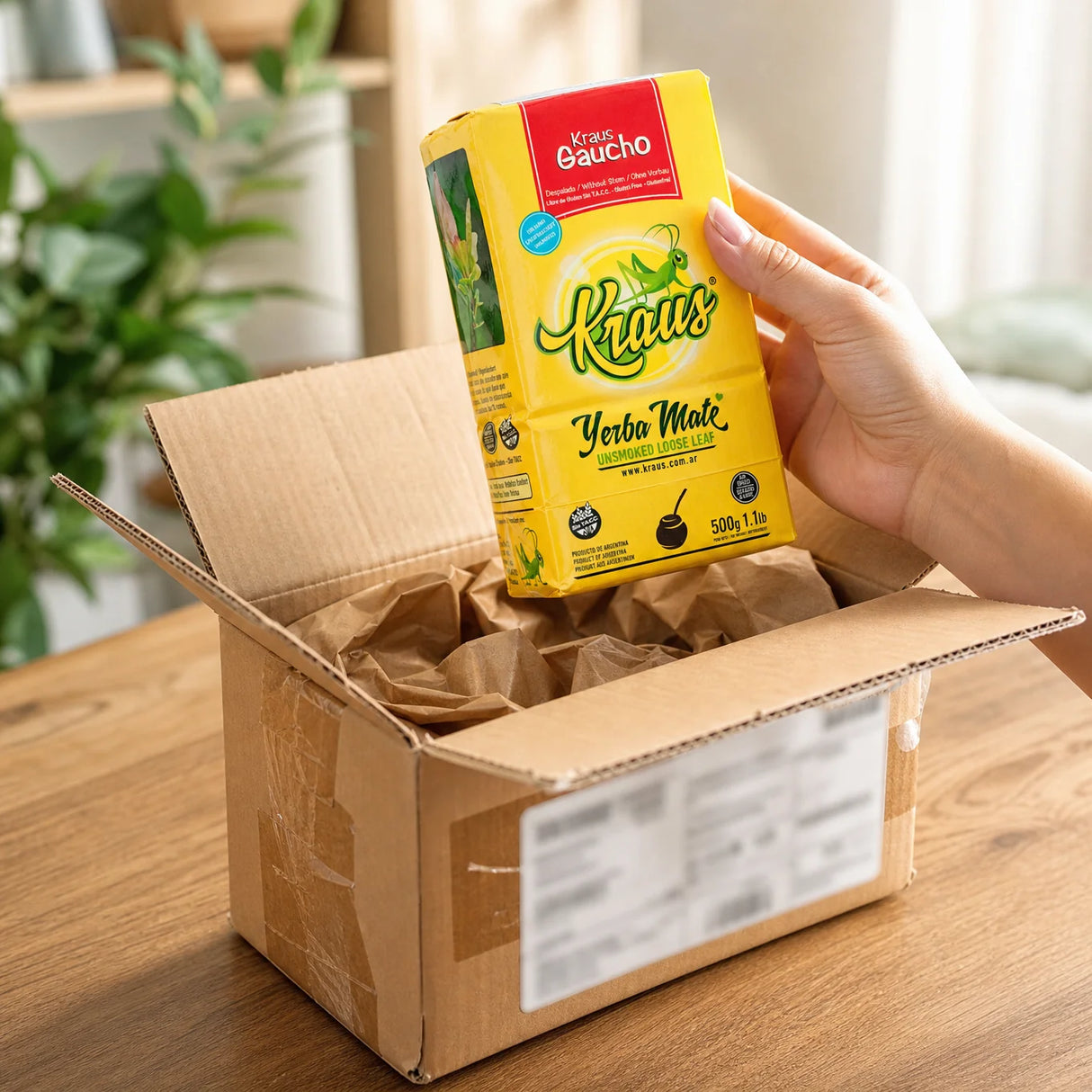 Kraus yerba mate • Gaucho, sin palo – bez patyczków • 500 g