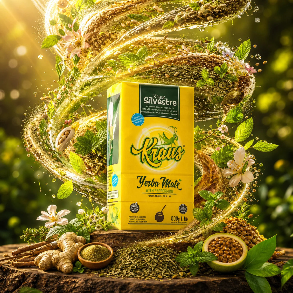 Kraus yerba mate • Gaucho, sin palo – bez patyczków • 500 g