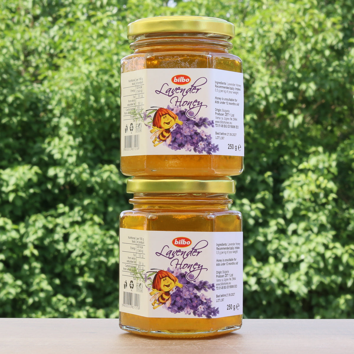 Bilbo rå lavendelhonning • 250 g