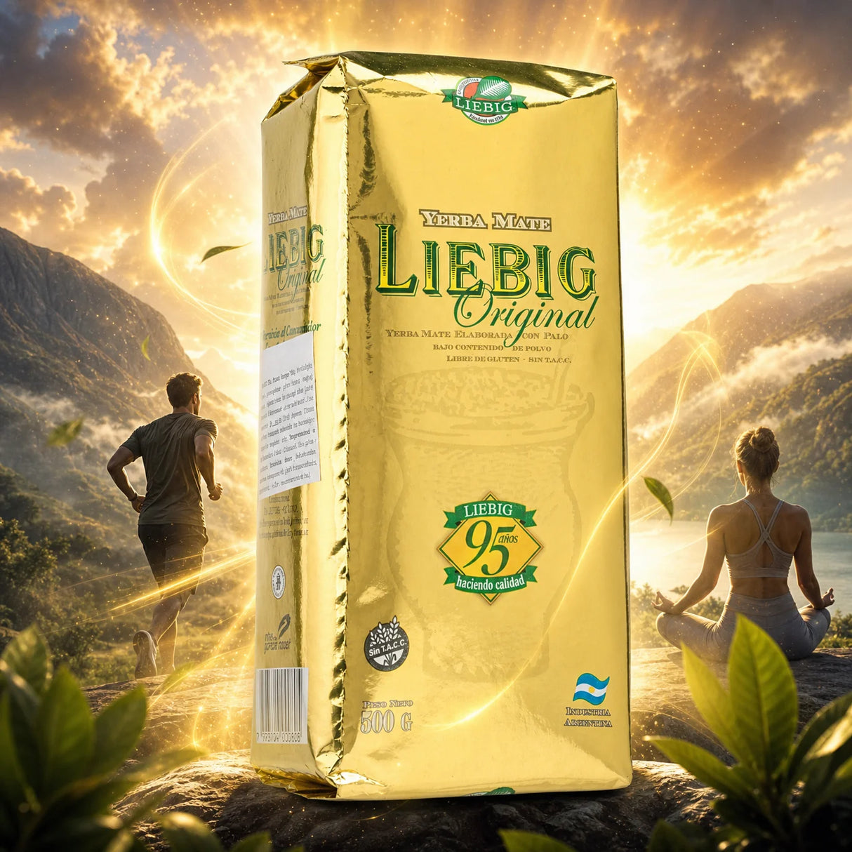 Liebig Original yerba mate tea • Elaborada con palo • 500 g