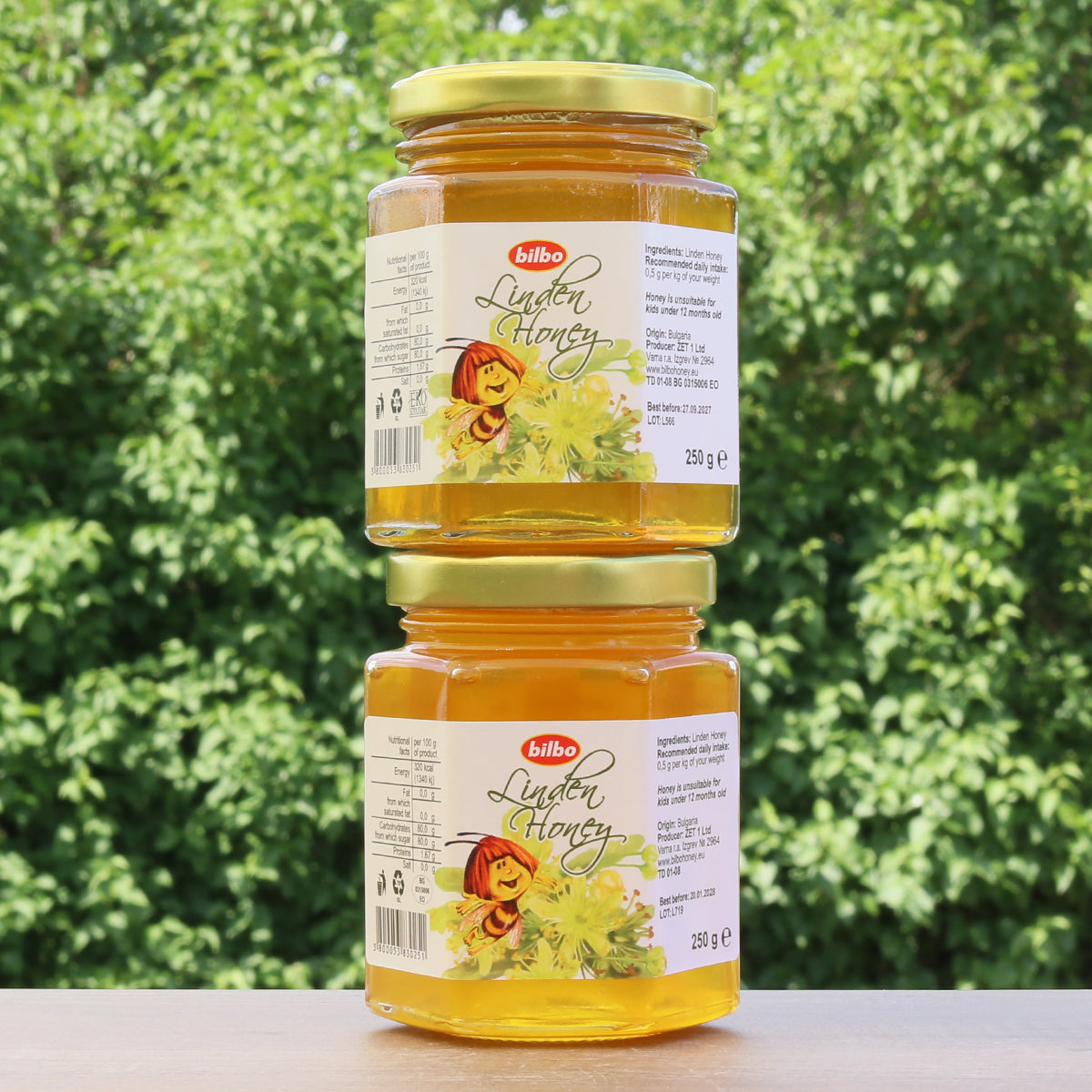 Bilbo rå lindehonning • 250 g