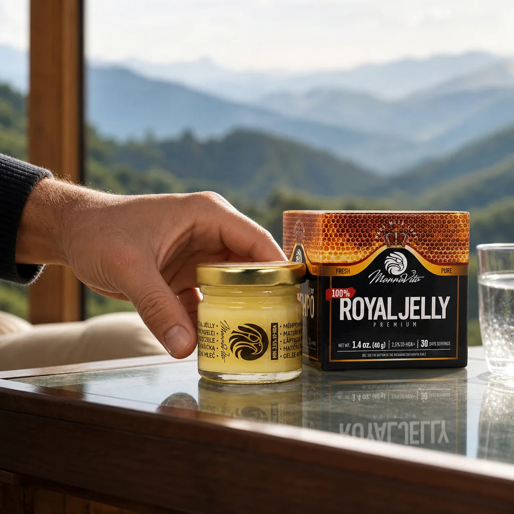Mannavita Premium Royal jelly • 2.5% 10-HDA • 40g
