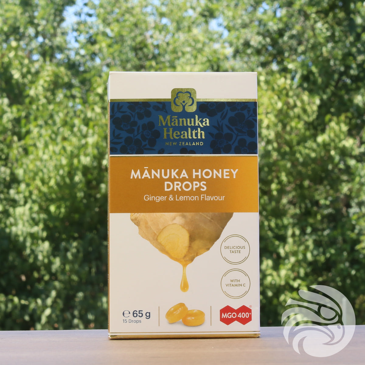 Manukové medové pastilky s přírodní zázvorem a citronem • 15 ks.