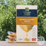 Manukové medové pastilky s přírodní zázvorem a citronem • 15 ks.