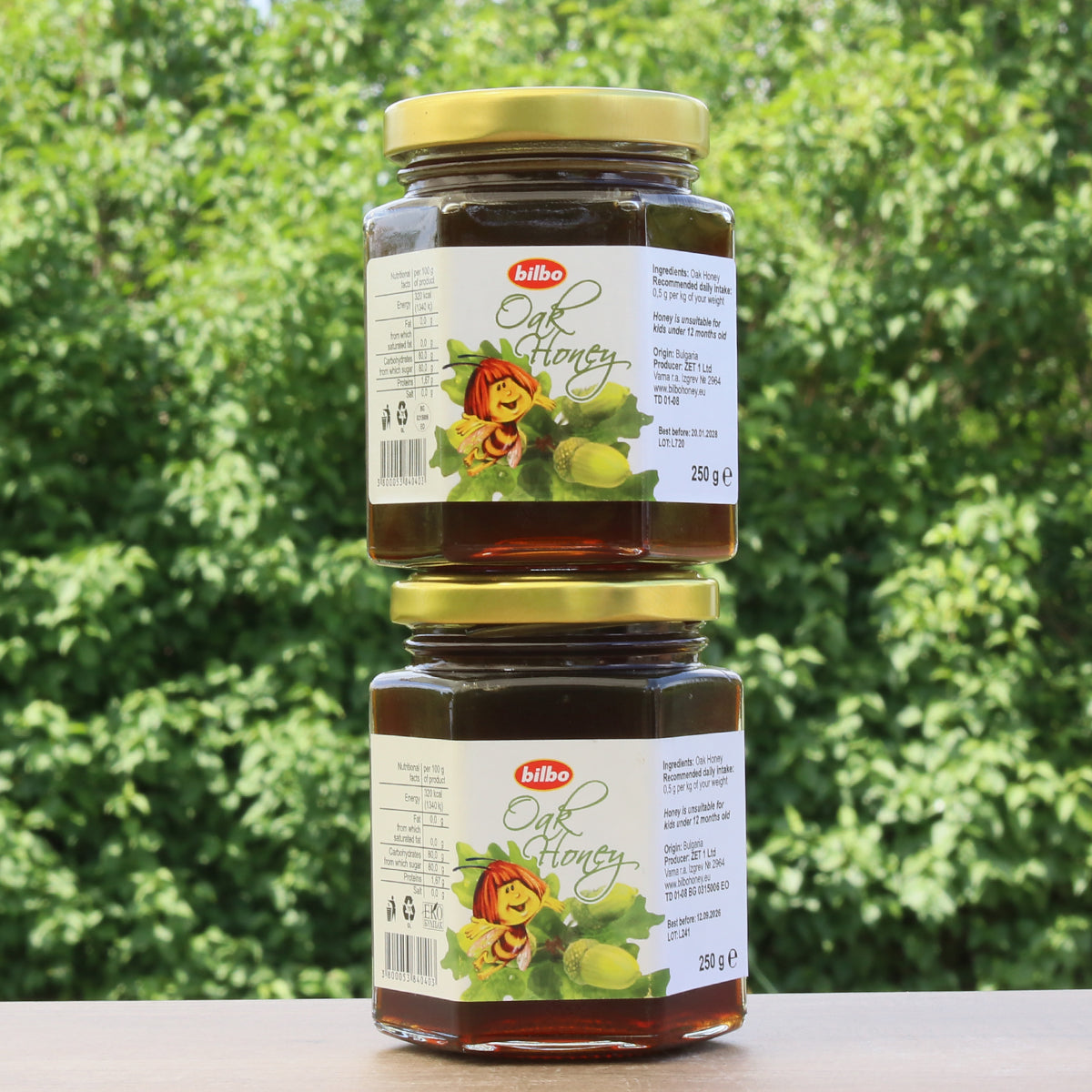 Bilbo rauwe eikenhoning • 250 g