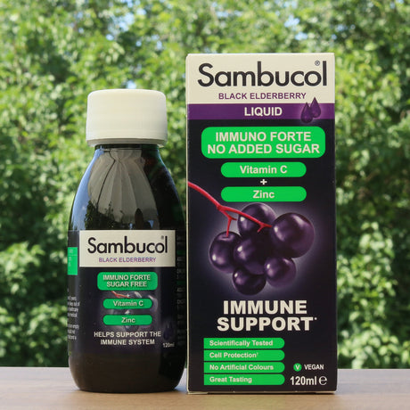 Sambucol black elderberry syrup, Sugar-free • 120 ml