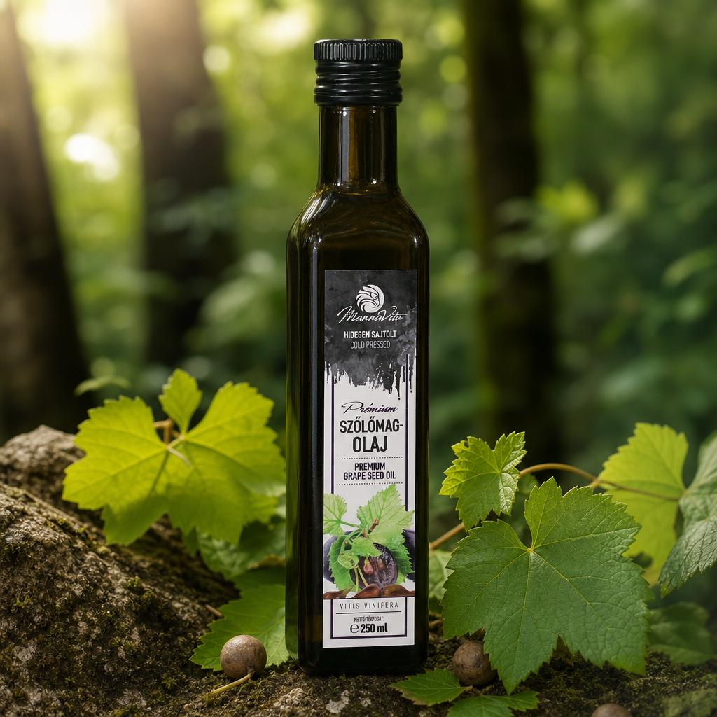 Mannavita Hungarian cold-pressed Grapeseed oil • 250 ml