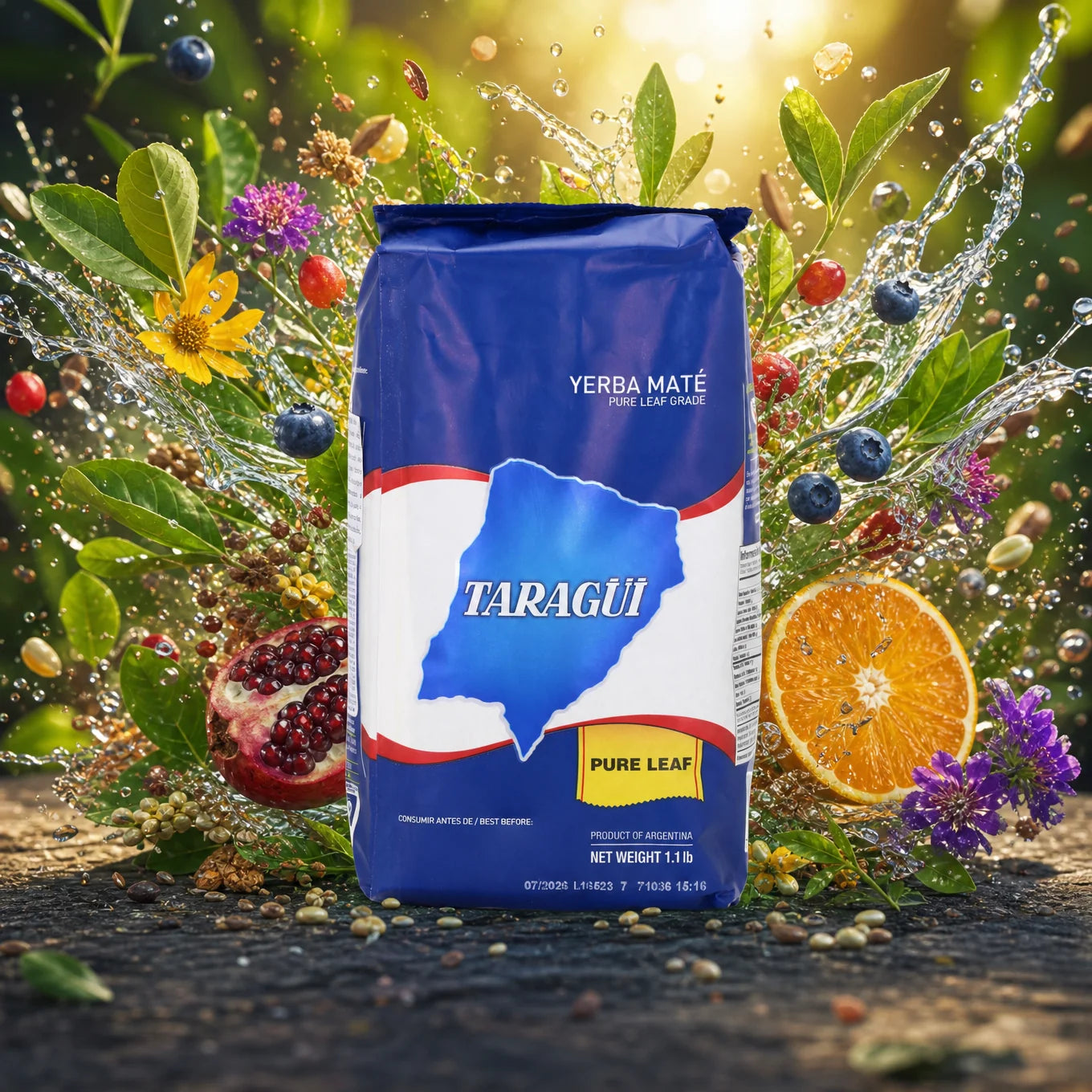 Taragüi yerba mate çayı • Saf yaprak - Sin palo • 500 g