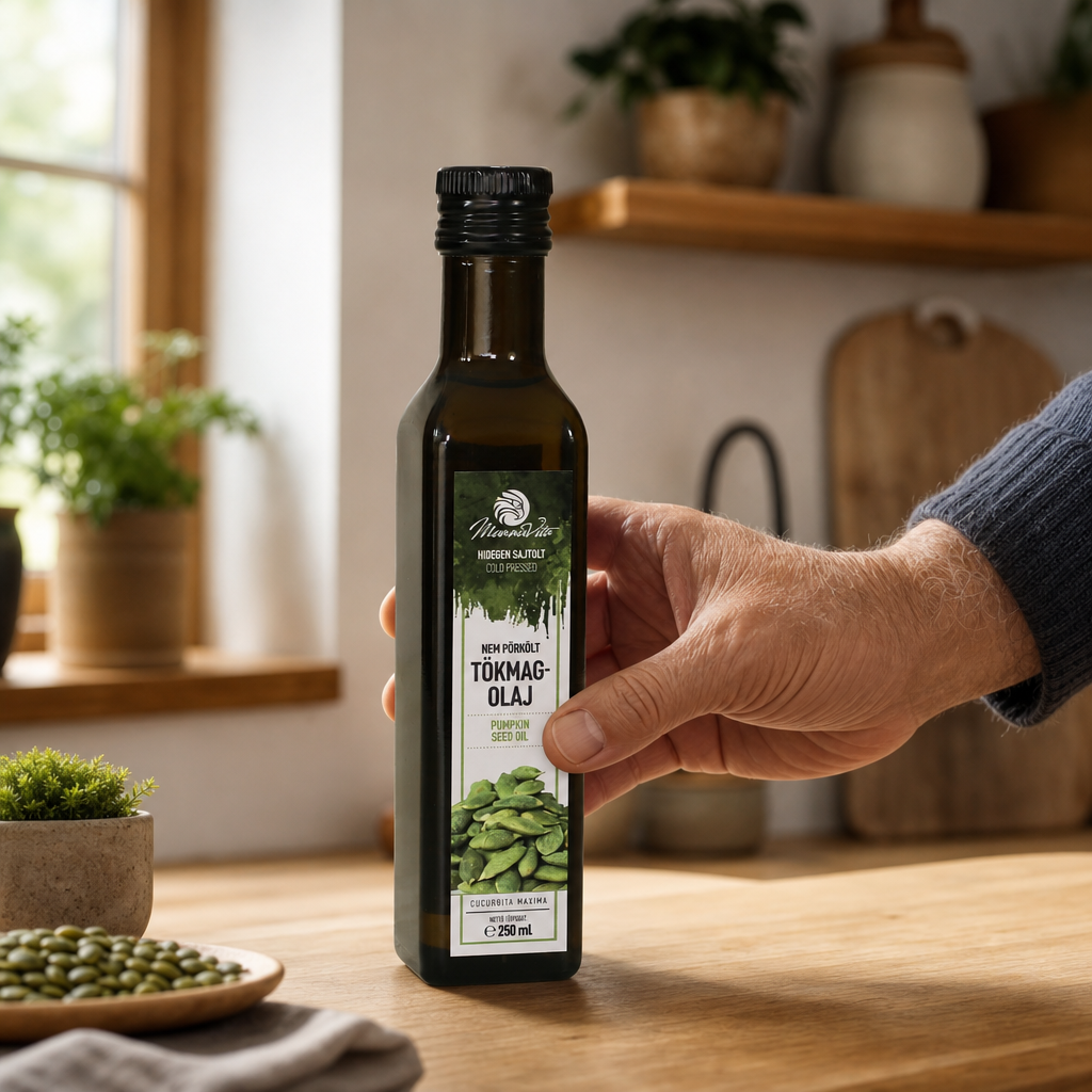 Mannavita Macar soğuk pres Kabak çekirdeği yağı • 250 ml
