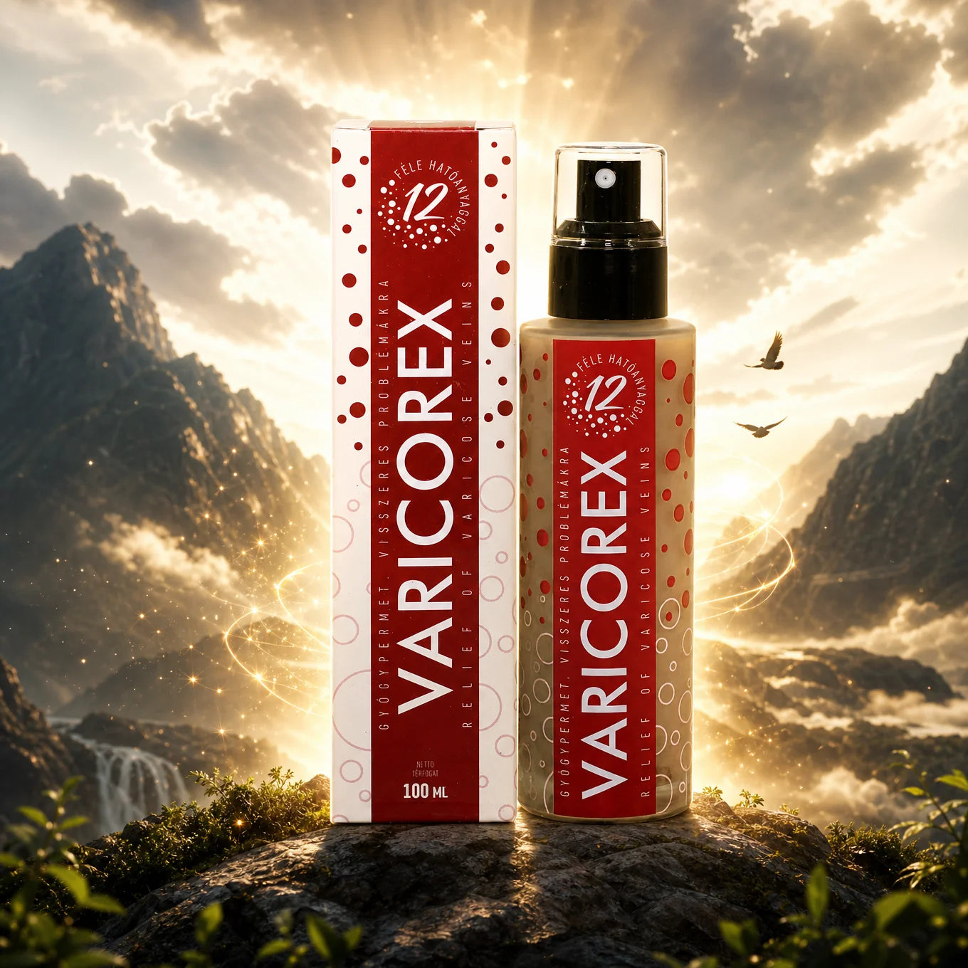 VARICOREX Åreknude lindring Helbredende spray • 100ml